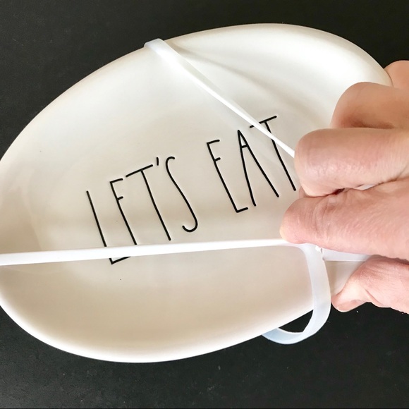 🍁 SOLD 🍁 NWT RAE DUNN LET’S EAT OVAL PLATE SET - Picture 3 of 4